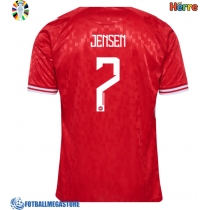 Fotballdrakt Herre Danmark Mathias Jensen #7 Hjemmedrakt EM 2024 Kortermet